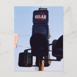 Indisches Verkehrslicht Postkarte