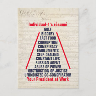 Individual-1 Trump-Collusion Obstruction Jan 2019 Postkarte