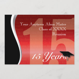 Individualisierbare 15-Jahres-Wiedersehen Einladung