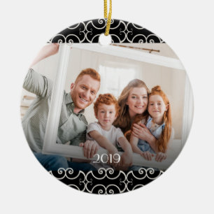 Individualisierbare 2-seitige Elegant-Scrolls 2 Fo Keramik Ornament