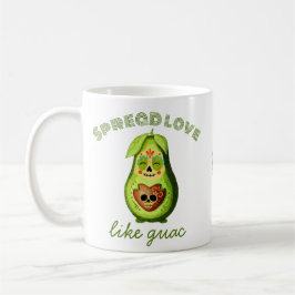 Individualisierbare Dia de los Muertos Avocado Kaffeetasse
