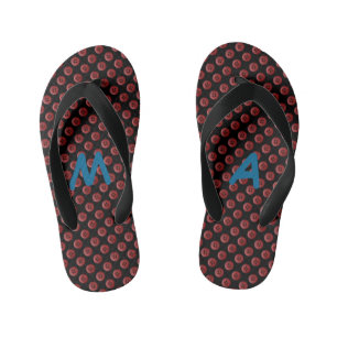 Individualisierbare Monogramm Niedlicher Cooler Sp Kinderbadesandalen