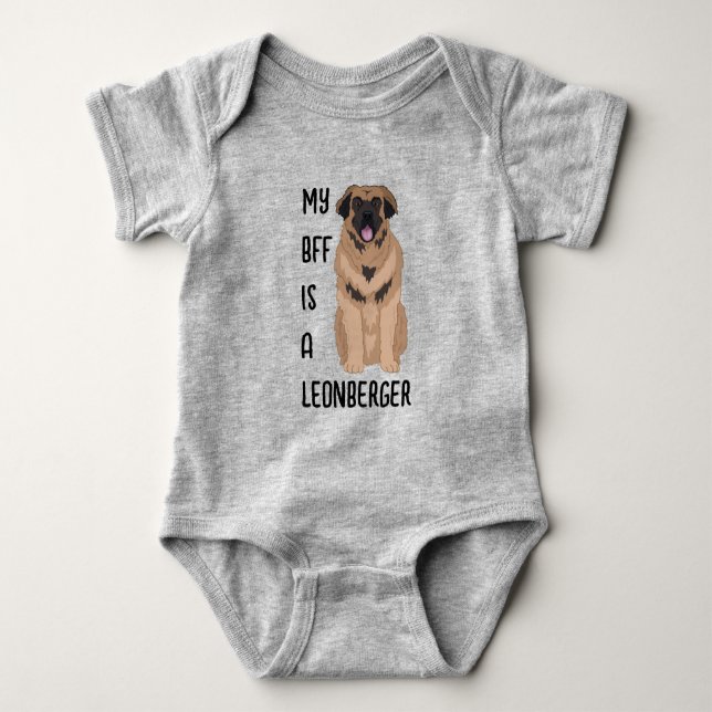 Individualisierbarer Leonberger Baby Strampler (Vorderseite)