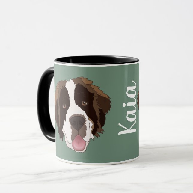 Individualisierbarer Saint Bernard Tasse (Vorderseite Links)