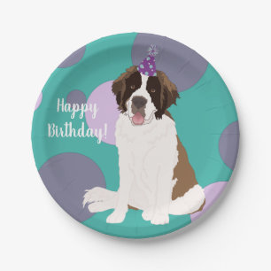 Individualisierbarer St Bernard Pappteller