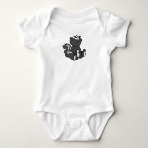 Individualisierbares Baby Skunk Strampler