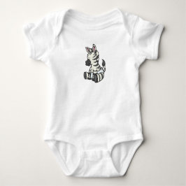 Individualisierbares Baby Zebra Baby Strampler