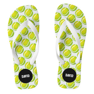 Individualisierbares Cooles Tennismuster Sportgesc Flip Flops