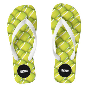 Individualisierbares Cooles Tennismuster Sportgesc Flip Flops