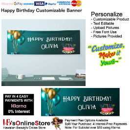 individualisierbares Happy Birthday Banner 1