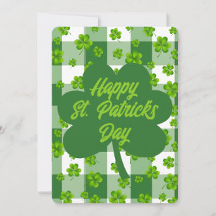 Individualisierbares St. Patrick's Day Kleeblatt Feiertagskarte