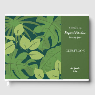 Individualisierbares Tropical Zuhause Guestbook Gästebuch