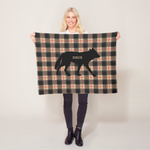 Individualisiere Beige Buffalo Kariert Wilder Kojo Fleecedecke