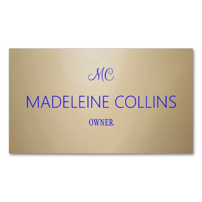 Individualisieren Einfaches Berufliches Holzkorn Magnetische Visitenkarte (Vorderseite)