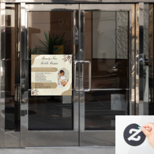 Individualisieren Sie Beauty Med Spa Generisches B Fensteraufkleber