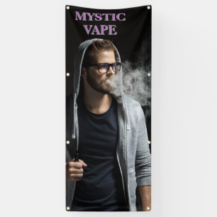 Individualisieren Sie Hipster-Mann-Dampfen-Vape-Sh Banner