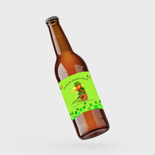 Individualisieren Sie Ihre St. Patrick's Day Ale i Bierflaschenetikett (Von Creator hochgeladen)
