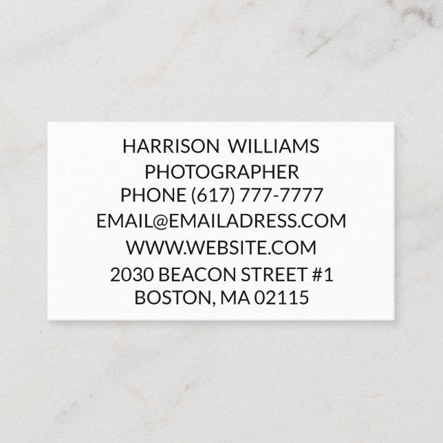 Individualisieren Sie minimalistische Eleganz Visitenkarte (Vorderseite)