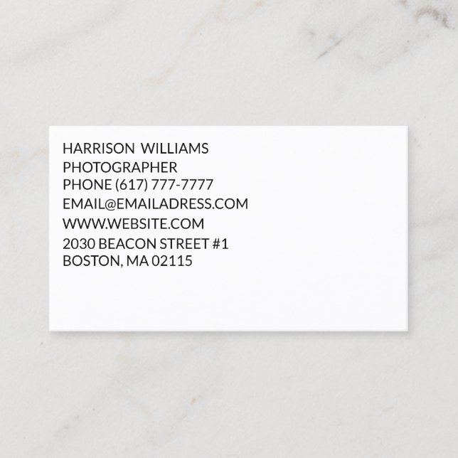 Individualisieren Sie minimalistische Eleganz Visitenkarte (Vorderseite)