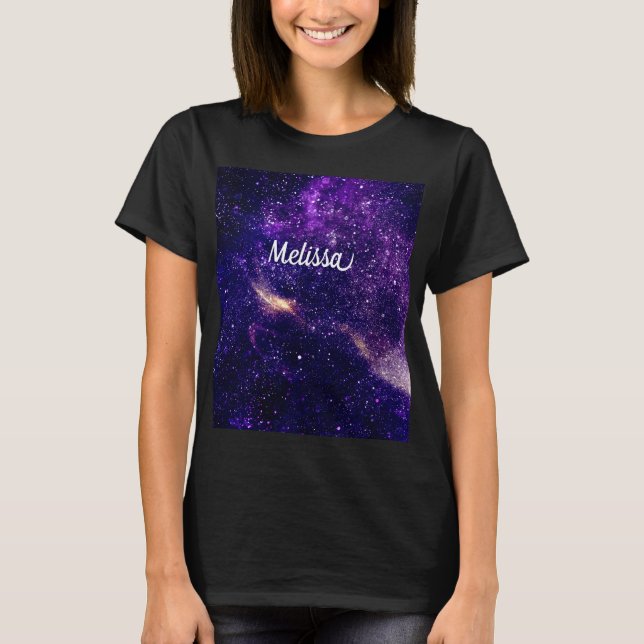 Individualisieren Ultra-violet lila abstrakte Gala T-Shirt (Vorderseite)