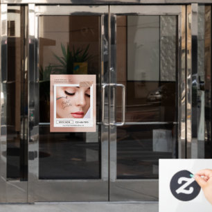 Individualisierte Rosa Elegante Ästhetische Wimper Fensteraufkleber