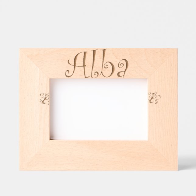 Individualisierter Bilderrahmen Alba/Custom frame Geätzte Rahmen (Vorderseite)