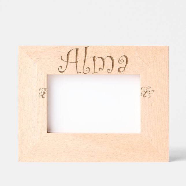 Individualisierter Bilderrahmen Alma / Custom fram Geätzte Rahmen (Vorderseite)