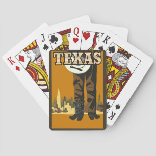 Individualisiertes Vintage-Poster von Texas Spielkarten