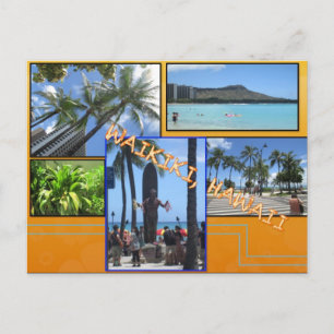 INDIVIDUALPOSTKARTEN - HAWAII COLLAGE #5 POSTKARTE