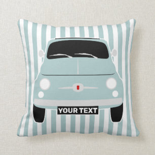 Individuell angepasst Vintage klassischer Fiat 500 Kissen
