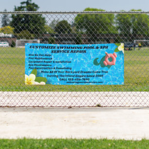 Individuell angepasster Schwimmbad-Spa-Wartungsrep Banner
