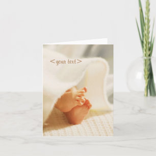 Individuell anpassbare Babykarte Karte