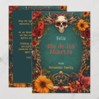 💀 individuell anpassbare Blumen-Tribute Dia de Mu