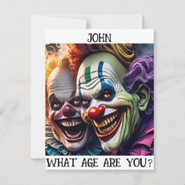 Individuell anpassbare Creepy Clowns Geburtstagska