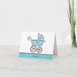 Individuell anpassbare Dankbarkeit - Baby Boy Dankeskarte