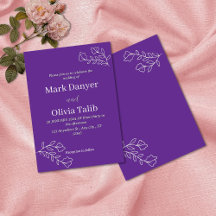 Individuell anpassbare Elegante Hochzeit einladen