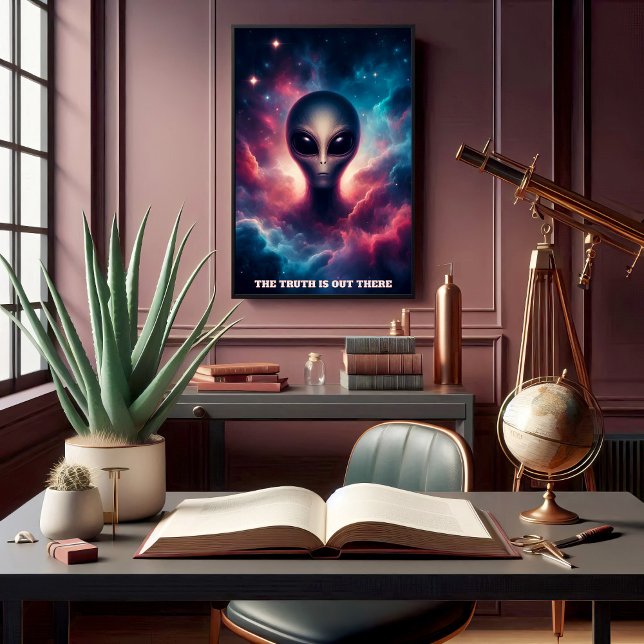 Individuell anpassbare Extraterrestrische Lebensfo Poster (Von Creator hochgeladen)