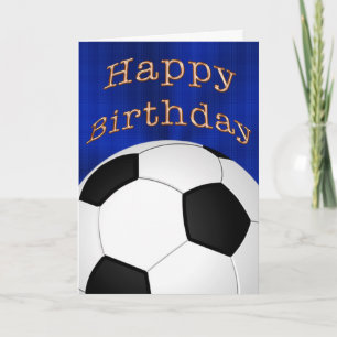Individuell anpassbare Happy Birthday Soccer Cards Karte