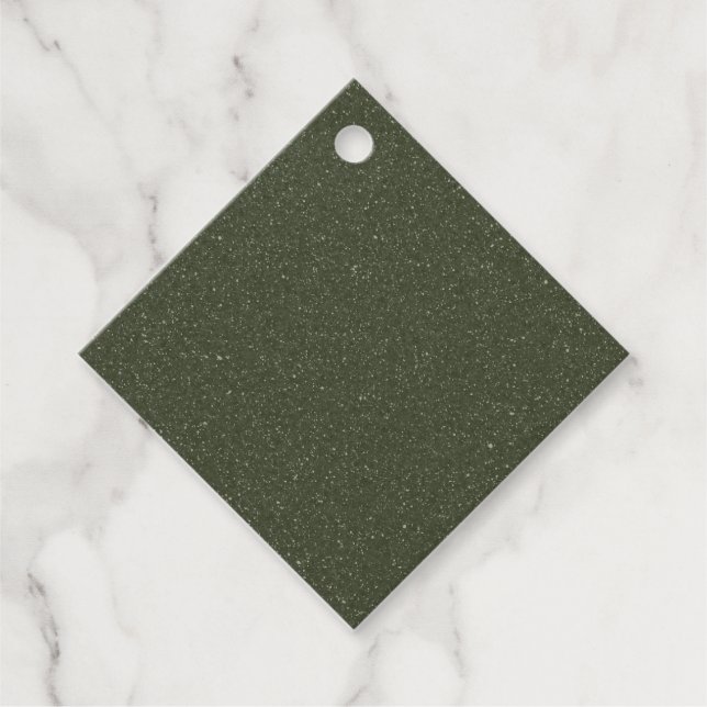 Individuell anpassbare, markierte Green Fevor-Tag Geschenkanhänger (Vorderseite)