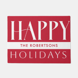 Individuell anpassbare moderne glückliche Ferien R Fußmatte