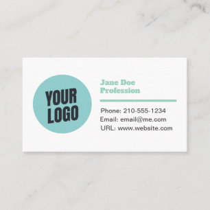 Individuell anpassbare, moderne minimalistische Vi Visitenkarte