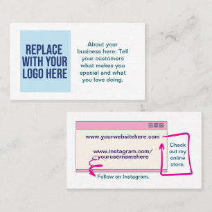 Individuell anpassbare, moderne Visitenkarte