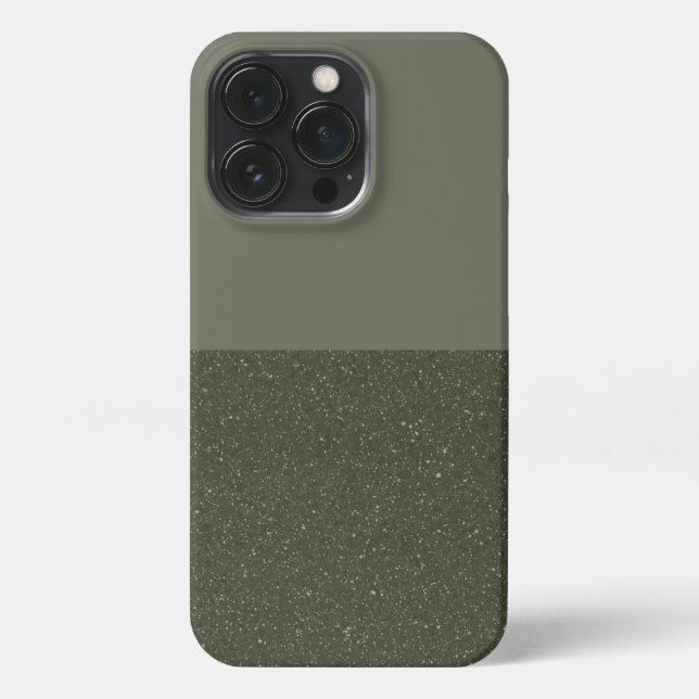 Individuell anpassbare Moss Green iPhone Case Hülle (Rückseite)