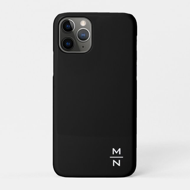 Individuell anpassbare persönliche Monogramm Case-Mate iPhone Hülle (Rückseite)