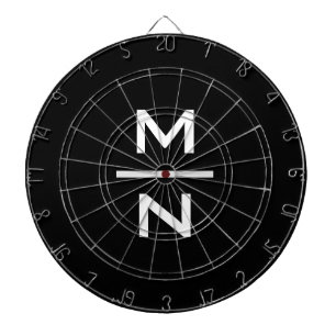 Individuell anpassbare persönliche Monogramm Dartscheibe