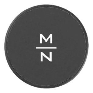 Individuell anpassbare persönliche Monogramm Eishockey Puck