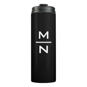 Individuell anpassbare persönliche Monogramm Thermosbecher