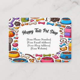 Individuell anpassbare Pet Shop Business Card Spie Visitenkarte