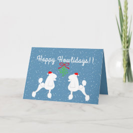 Individuell anpassbare Poodle Holiday Card (Contin Feiertagskarte