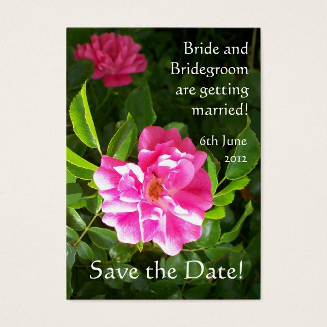 Individuell anpassbare Save the Date Card, helle r (Vorderseite)